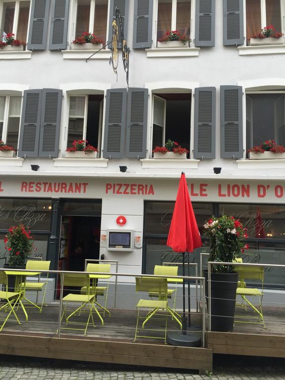 Hotel-Restaurant Le Lion D'Or Porrentruy Exterior foto
