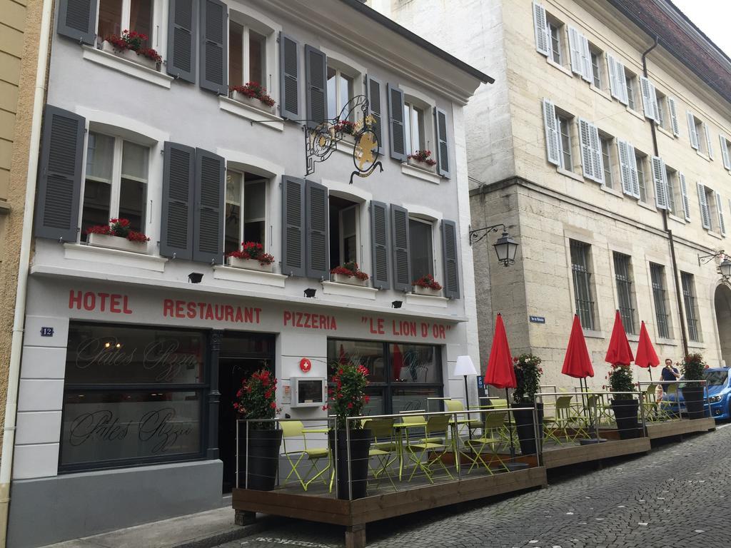 Hotel-Restaurant Le Lion D'Or Porrentruy Exterior foto